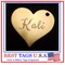 SOLID BRASS HEAVY-DUTY PET TAG Personalized Engraved 1.5" OR 1" DIA. CIRCLE OR HEART product 3